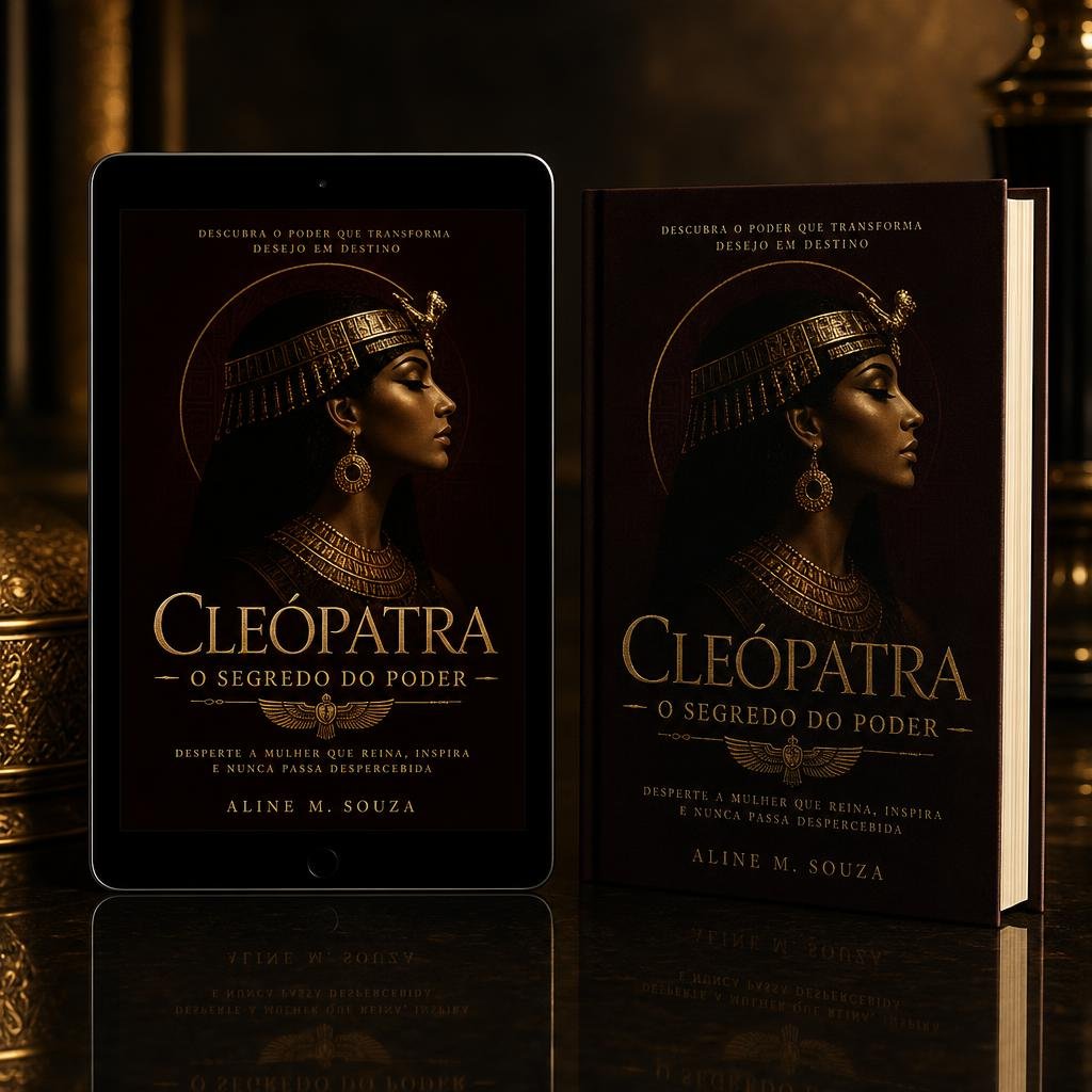 iPad e livro físico do ebook Protocolo Cleópatra: O Segredo Do Poder